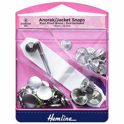 H407S.N Anorak Snaps: Nickel - 15mm ..